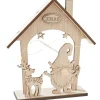 VBS Holz, Mdf & Pappmaché>Holz-Steckmotiv "Wichtelhaus", inkl. LED