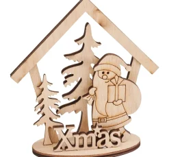 VBS Holz, Mdf & Pappmaché>Holz-Steckmotiv "Xmas Bescherung"
