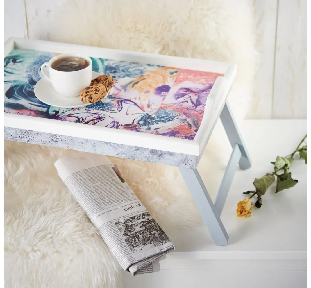 VBS Serviettentechnik|Decoupage>Holz-Stehtablett