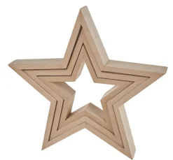 Kinder VBS Holz|Holz, Mdf & Pappmaché>Holz-Sterne "Frame"