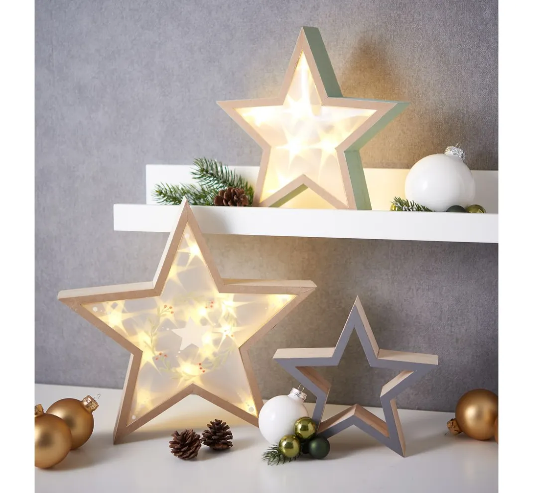 Kinder VBS Holz|Holz, Mdf & Pappmaché>Holz-Sterne "Frame"