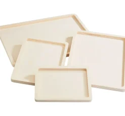 VBS Brandmalerei|Serviettentechnik>Holz-Tabletts flach, 4er-Set