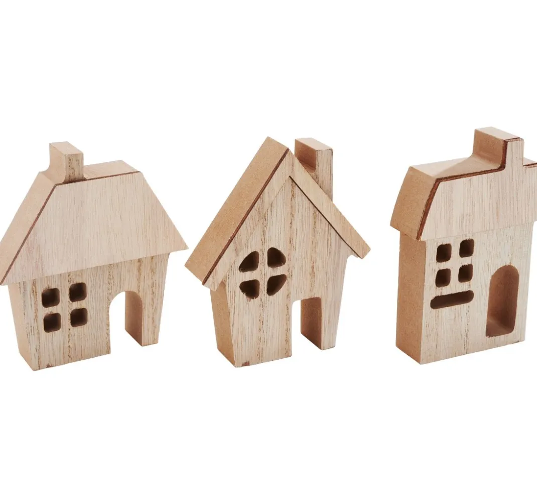 VBS Serviettentechnik|Holz, Mdf & Pappmaché>Häuser-Silhouetten "Mini"