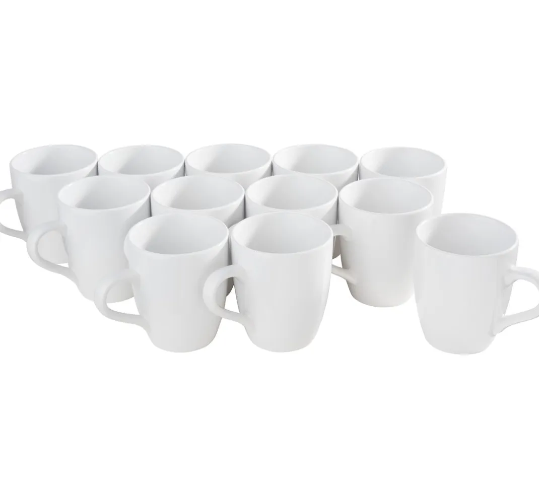 VBS XXL Glas- & Porzellanmalerei|Glas & Porzellan>VBS Kaffeebecher "Bauchig", 12 Stück
