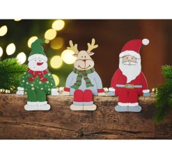 VBS Holz, Mdf & Pappmaché>Kantenhocker "Weihnachtstrio"