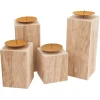 VBS Serviettentechnik|Holz, Mdf & Pappmaché>Kerzenständer, 4er-Set
