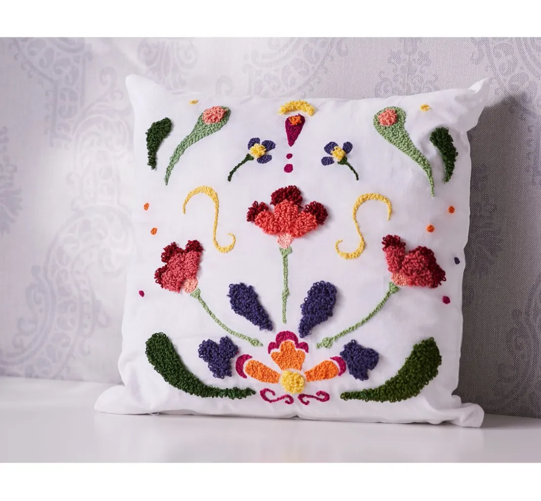 VBS Batik|Textil-Design>Kissenhülle, Weiß, 39 x 39 cm