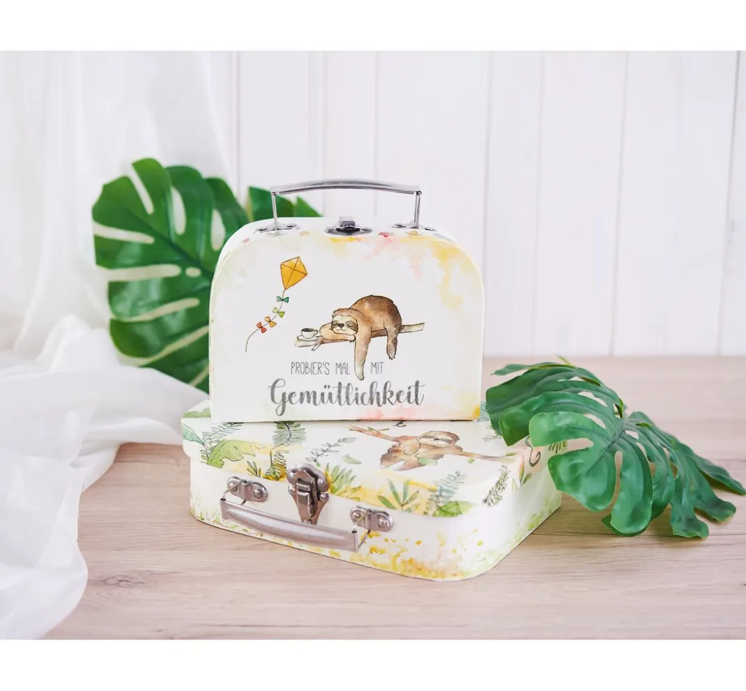 VBS Serviettentechnik|Decoupage>Koffer, 2er-Set, aus cremefarbenem Karton