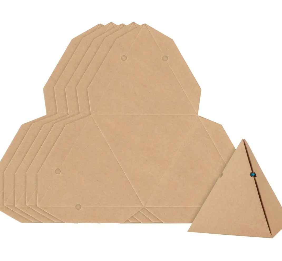 VBS Schachteln & Boxen|Tüten & Anhänger>Kraftkarton Geschenkbox "Pyramide"