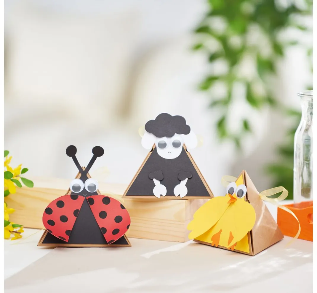 VBS Schachteln & Boxen|Tüten & Anhänger>Kraftkarton Geschenkbox "Pyramide"