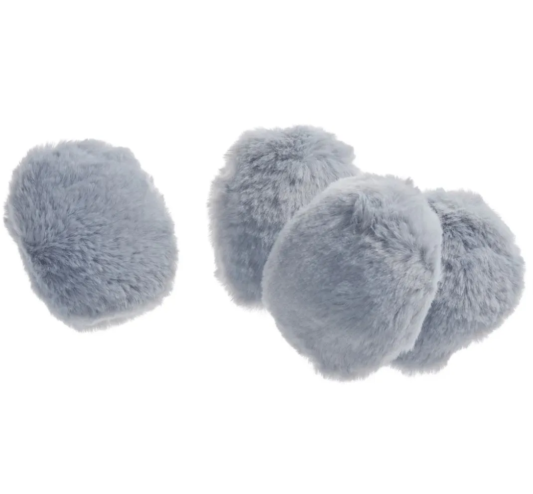 Kinder VBS Pompons|Dekofiguren & -Objekte>Kunstfell-Kugel "Oval Klein"