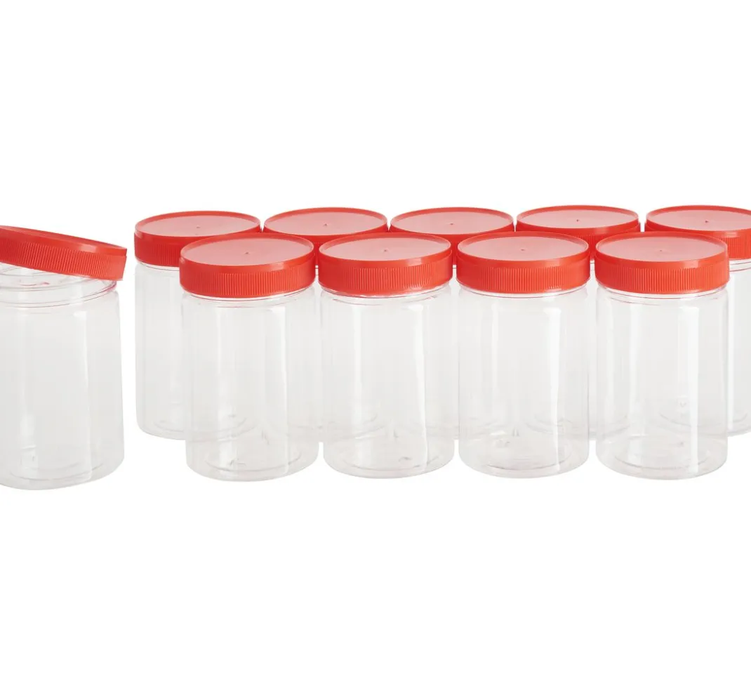 VBS XXL Sortierboxen & Aufbewahrung>VBS Kunststoffboxen mit Schraubdeckel, 200 ml, 10 Stück