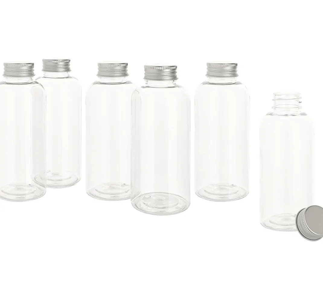 VBS Aufbewahrungshilfen|Sortierboxen & Aufbewahrung>Kunststoff-Flasche mit Schraubdeckel, 6 Stück