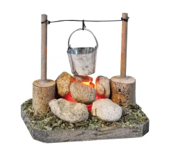 VBS Miniaturen|Krippen-Zubehör>LED Kochfeuer mit Eimer