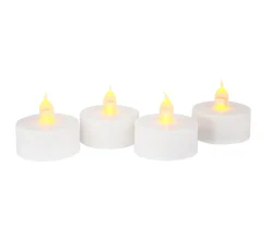 VBS Led-Kerzen & Led-Teelichte>LED-Teelichter, 4 Stück, mit Timer