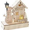 VBS Holz, Mdf & Pappmaché>Lichterhaus "Schneemann mit Laterne", inkl LED