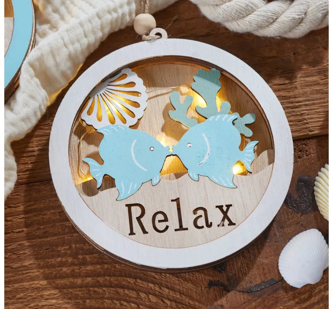 VBS Anhänger|Holz, Mdf & Pappmaché>Maritimer Anhänger "Relax Fische"
