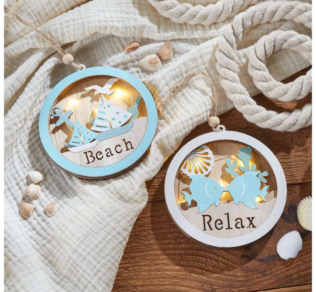 VBS Anhänger|Holz, Mdf & Pappmaché>Maritimer Anhänger "Relax Fische"