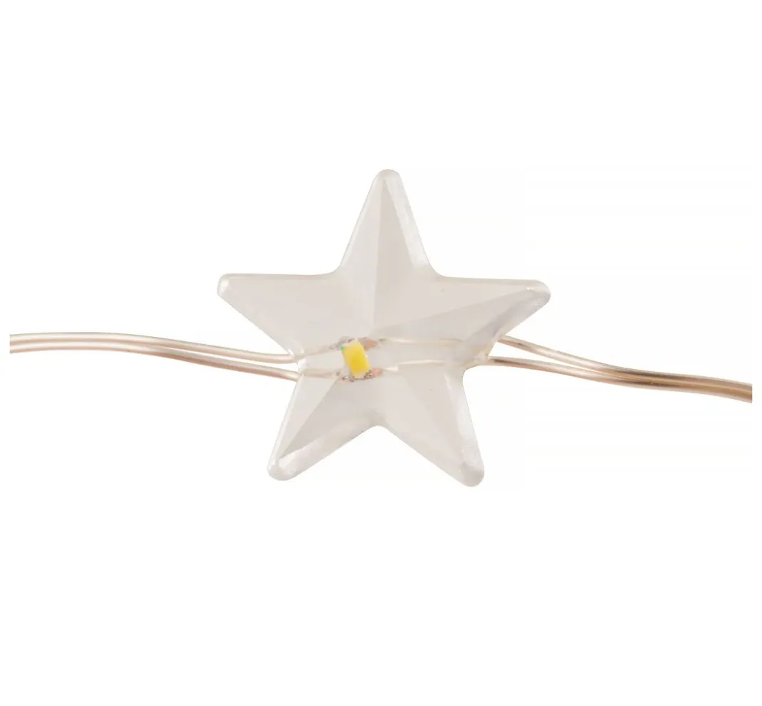 VBS Lichterketten>Micro-LED-Lichterkette "Stern", 10 LEDs, mit Timer