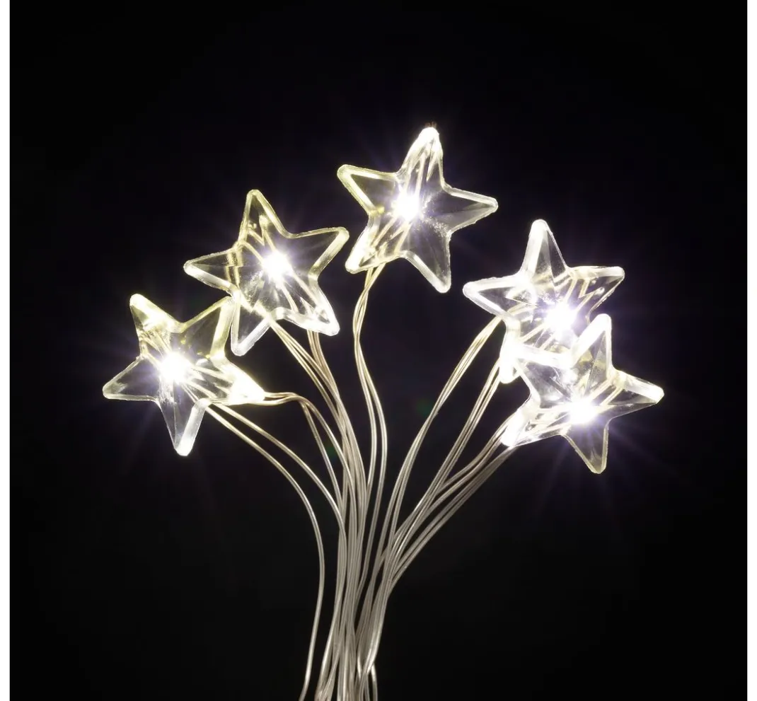 VBS Lichterketten>Micro-LED-Lichterkette "Stern", 10 LEDs, mit Timer