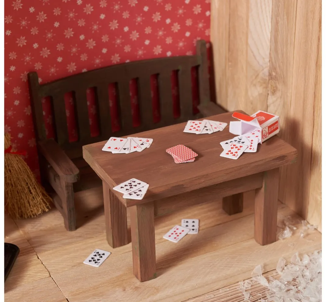 VBS Miniaturen|Holz, Mdf & Pappmaché>Miniatur Bank "Lars", 3-Sitzer