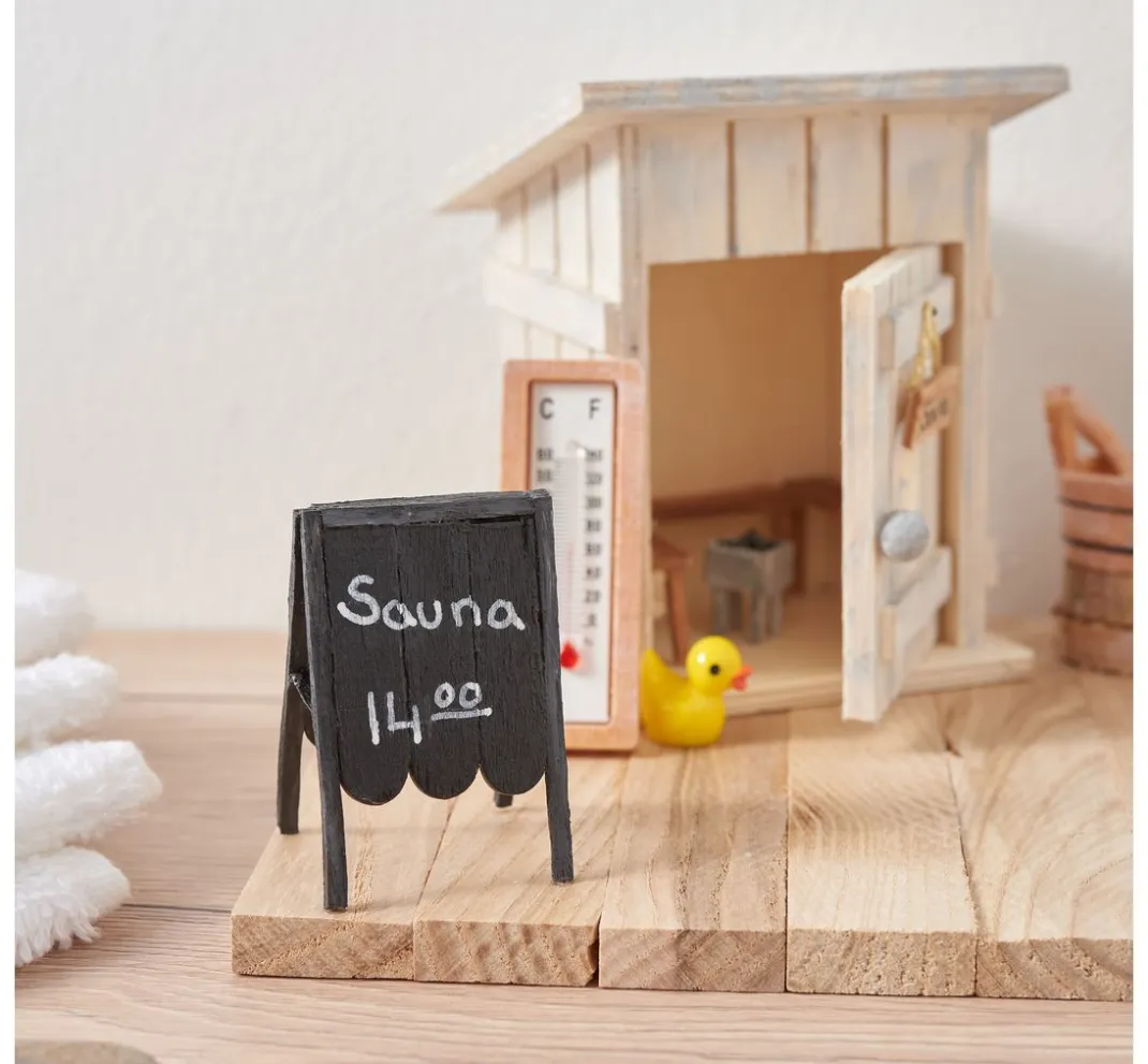VBS Miniaturen|Holz, Mdf & Pappmaché>Miniatur Toilettenhäuschen