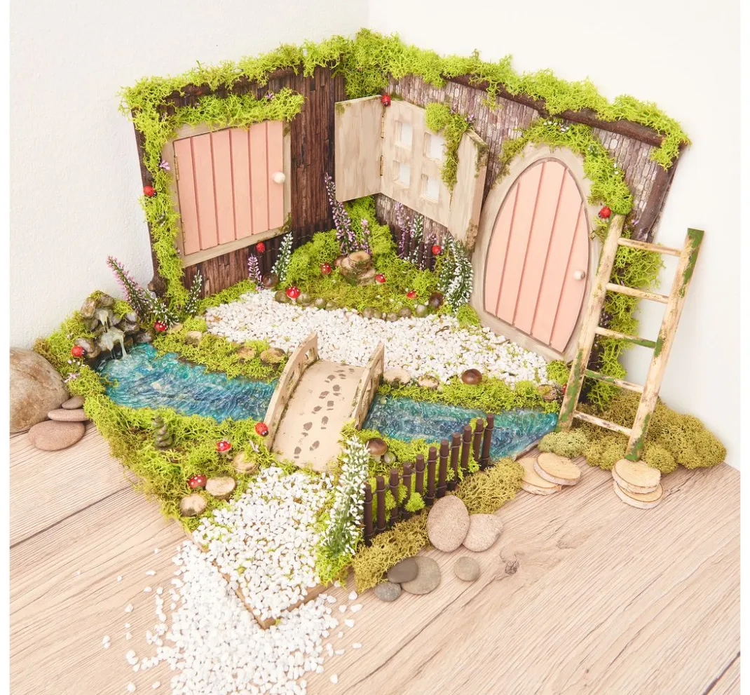 VBS Miniaturen|Holz, Mdf & Pappmaché>Miniatur Tür "Lykke"