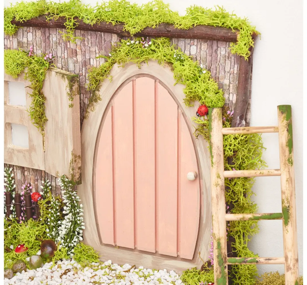 VBS Miniaturen|Holz, Mdf & Pappmaché>Miniatur Tür "Lykke"