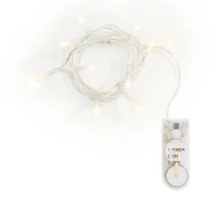 VBS Lichterketten>Mini-LED-Lichterkette, mit Timer, mit Knopfzellen