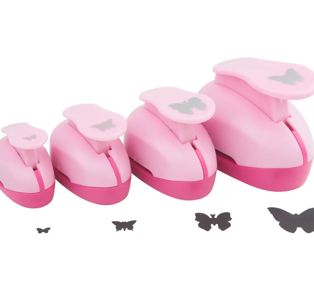 VBS Motivlocher & Stanzer|Scrapbooking>Motivlocher "Schmetterling", 4er-Set