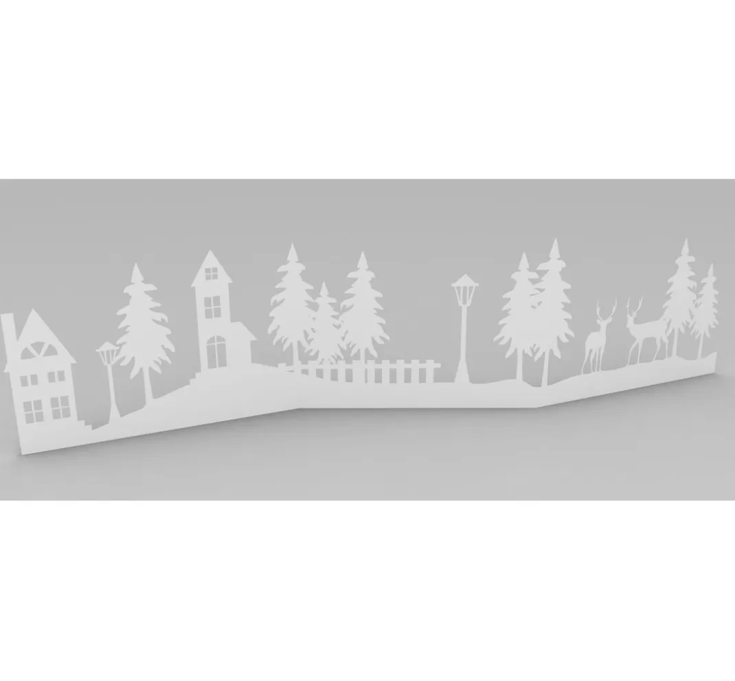 VBS Weiteres>Papier-Silhouette "Winterlandschaft"