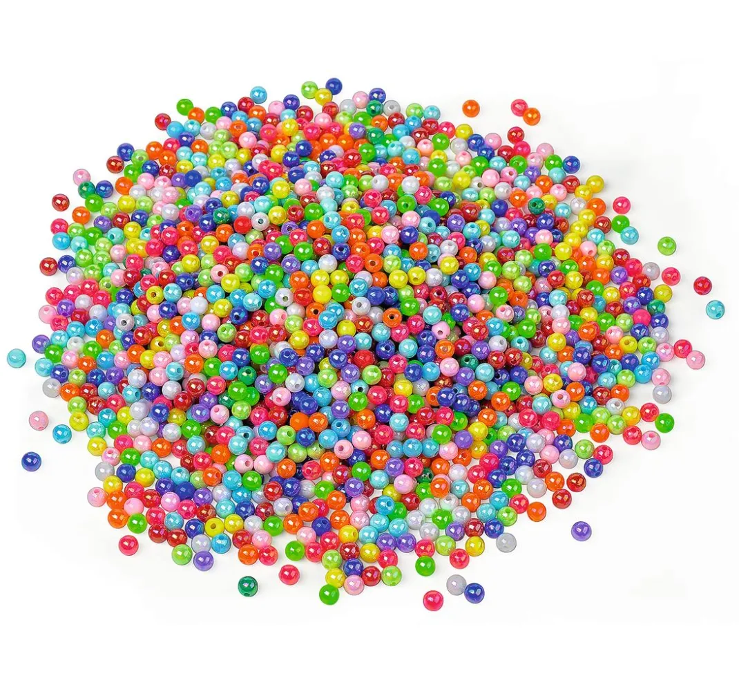 Kinder VBS XXL Perlen|Perlensterne>VBS Perlen "Bunt-Opak", 500 g
