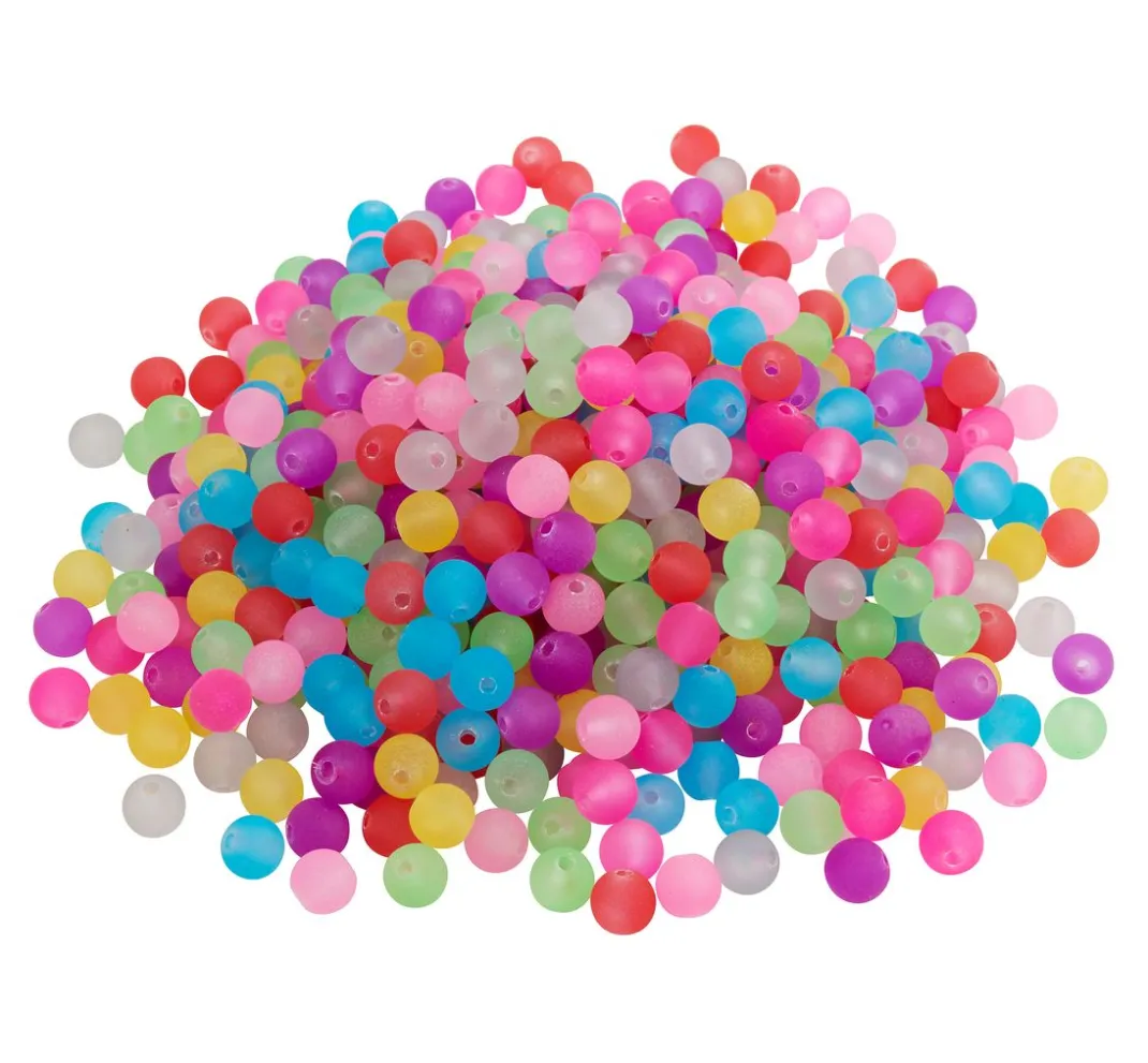 Kinder VBS XXL Freundschaftsarmbänder|Perlen>VBS Perlen "Frosted", 250 g