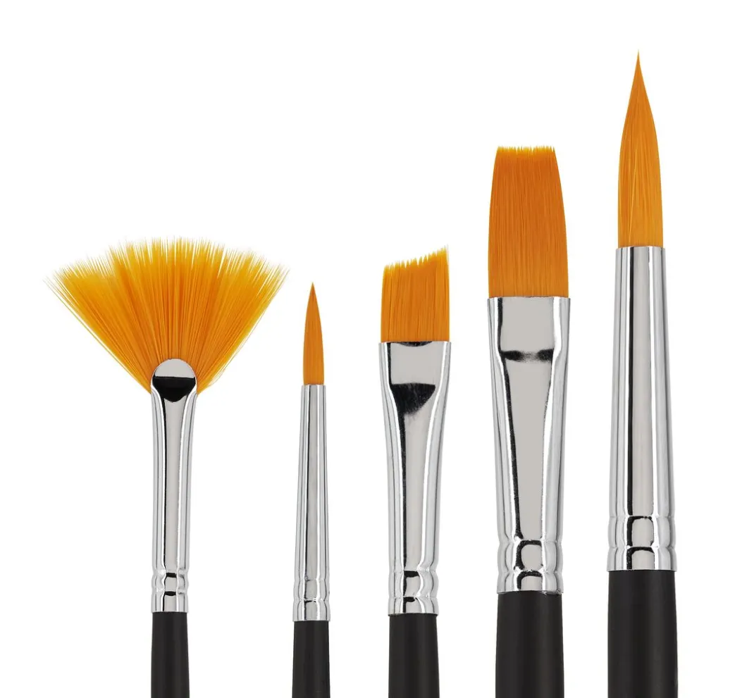 VBS Malen & Zeichnen|Pinsel>Pinselsortiment "BASIC", 5er-Set