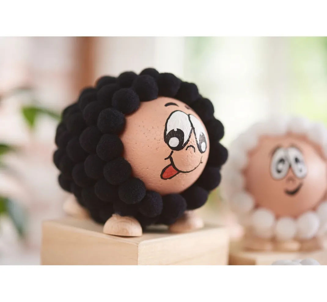 Kinder VBS Pompons|Bastelzubehör>Pompons, 15 mm, 60 Stück