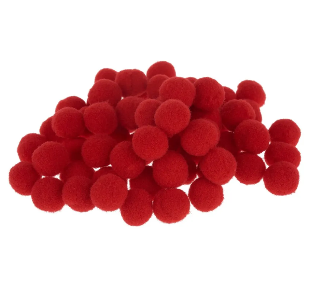 Kinder VBS Pompons|Bastelzubehör>Pompons, 15 mm, 60 Stück