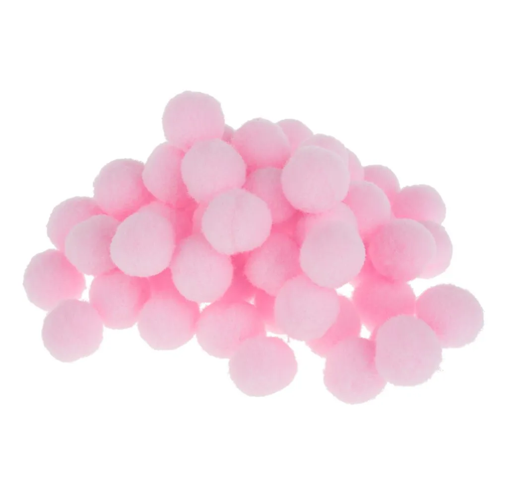 Kinder VBS Pompons|Bastelzubehör>Pompons, 15 mm, 60 Stück
