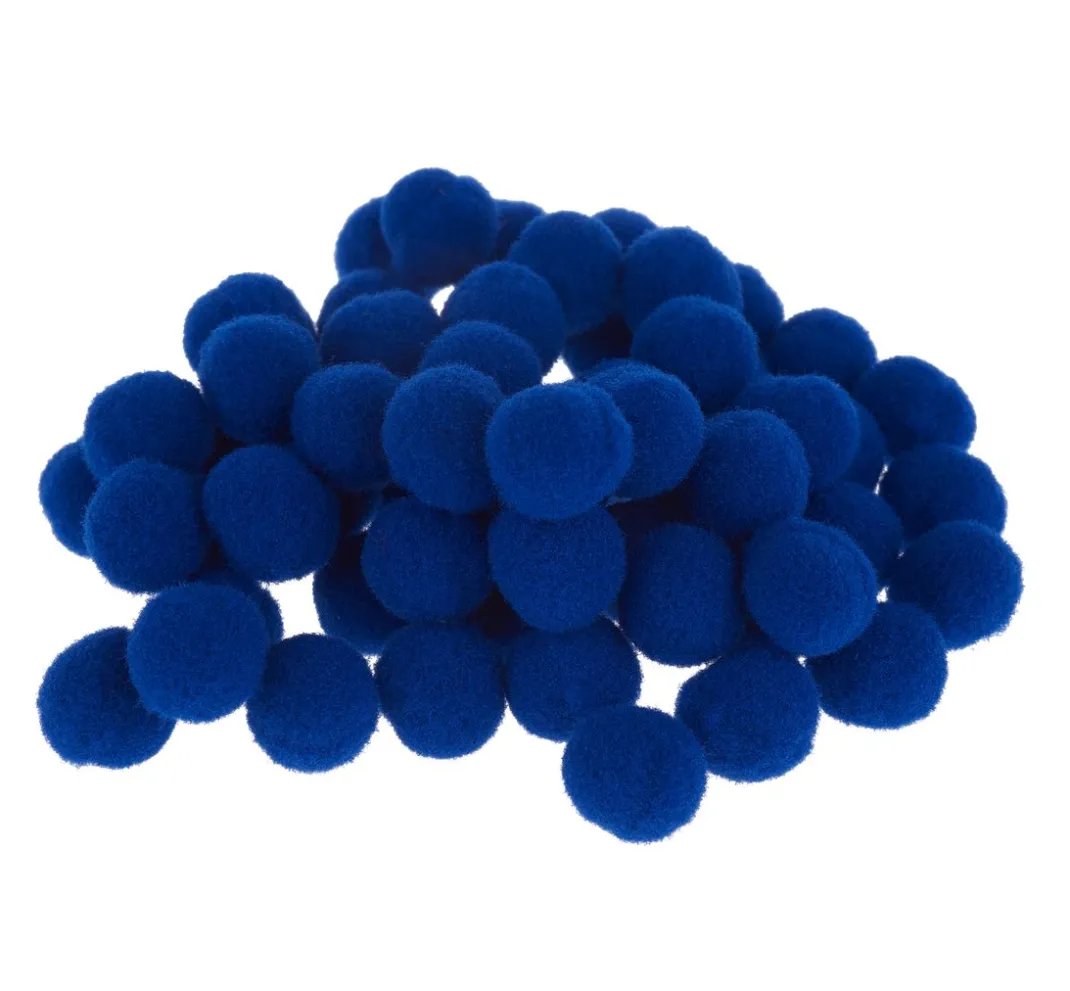 Kinder VBS Pompons|Bastelzubehör>Pompons, 15 mm, 60 Stück
