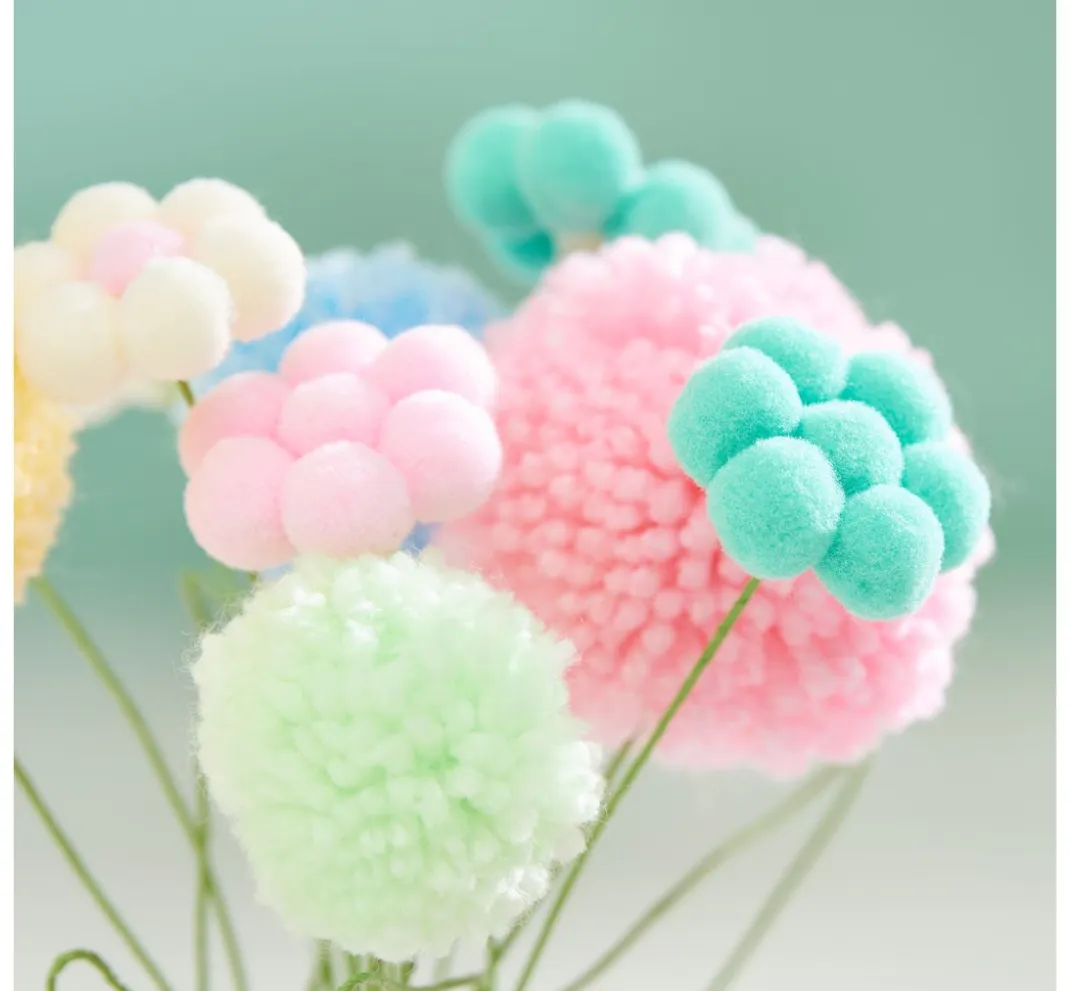 Kinder VBS Pompons|Bastelzubehör>Pompons, 15 mm, 60 Stück
