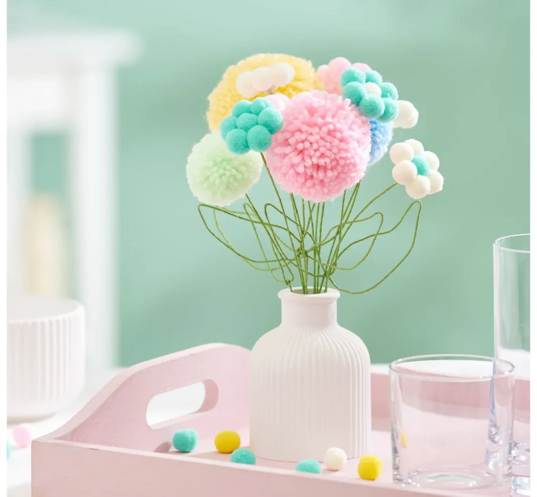 Kinder VBS Pompons|Bastelzubehör>Pompons, 15 mm, 60 Stück