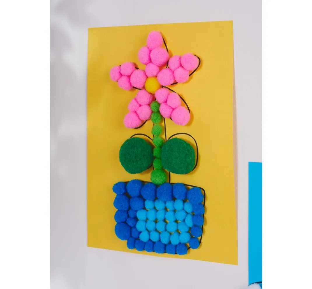 Kinder VBS XXL Pompons|Bastelzubehör>VBS Pompons "Farben & Größen Mix", 1.000 Stück