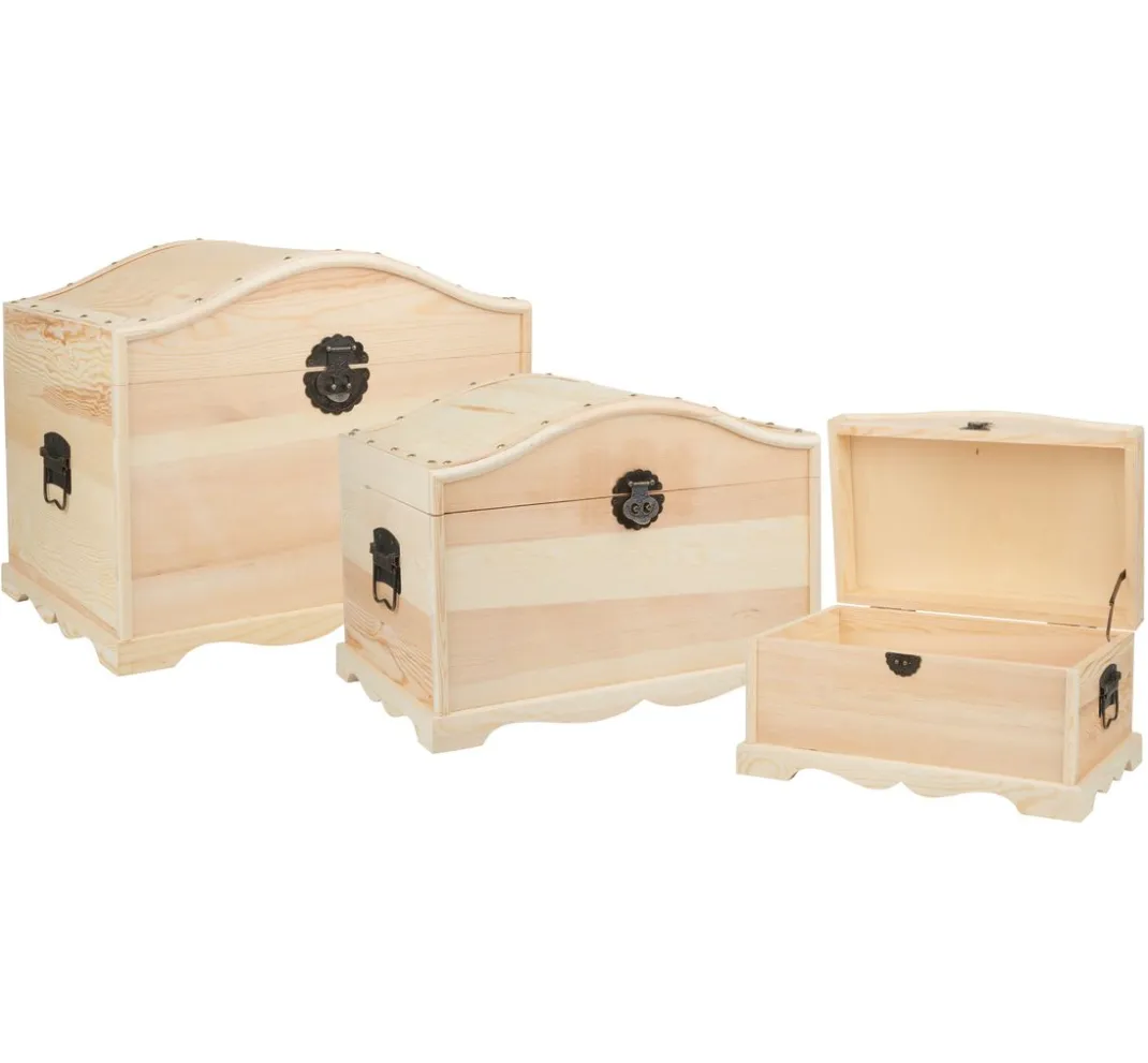 VBS Decoupage|Décopatch>Runddeckeltruhen, 3er-Set