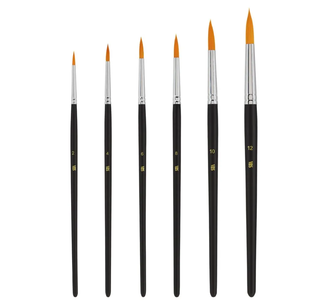 VBS Malen & Zeichnen|Pinsel>Rundpinsel "BASIC", 6er-Set
