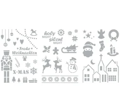 VBS Schablonieren|Malschablonen>Schablonen-Set "Frohe Weihnachten"