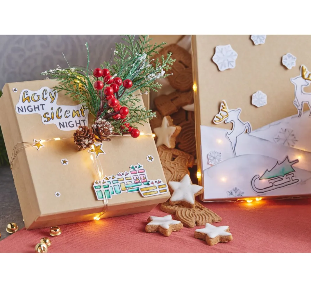 VBS Schablonieren|Malschablonen>Schablonen-Set "Frohe Weihnachten"