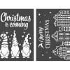 VBS Schablonieren|Malschablonen>Schablonen-Set "Merry Christmas", A4