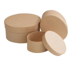 VBS Schachteln & Boxen|Schachteln>Schachteln „Oval“, 3er-Set