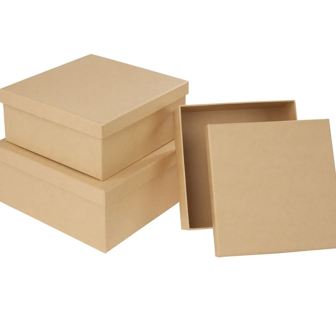 VBS Schachteln & Boxen|Schachteln>Schachteln "Quadrat", 3er-Set