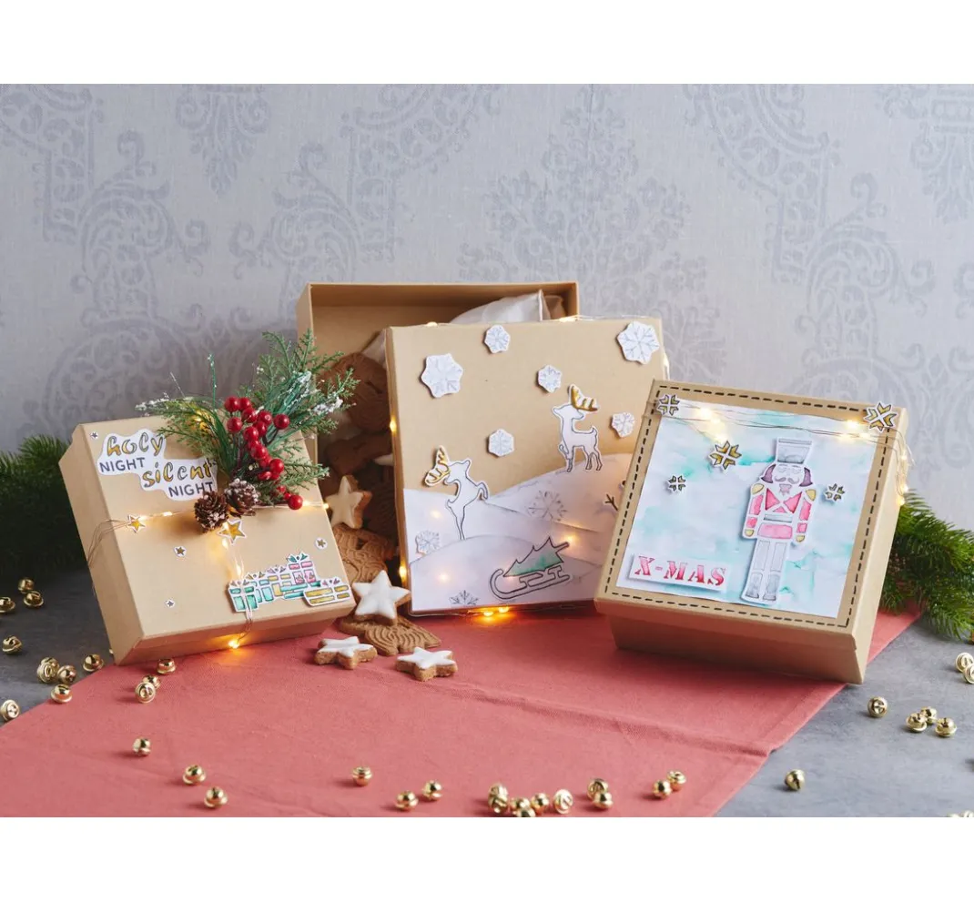 VBS Schachteln & Boxen|Schachteln>Schachteln "Quadrat", 3er-Set