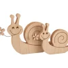 VBS Dekofiguren & -Objekte|Holz, Mdf & Pappmaché>Schnecken "Sunny und Flower"